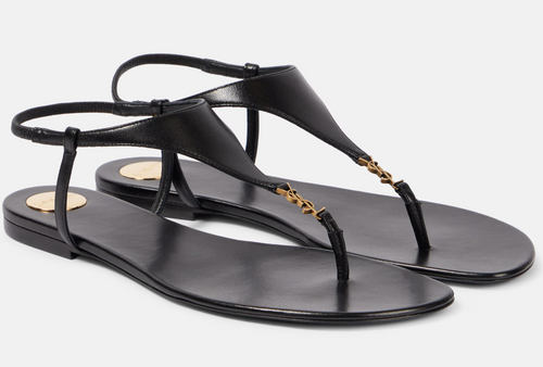 Saint Laurent Cassandra leather sandals