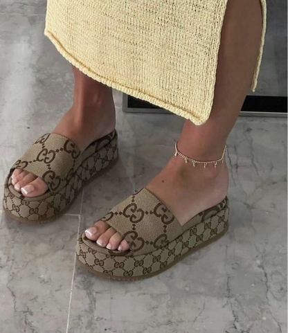 Platform Slide Sandal