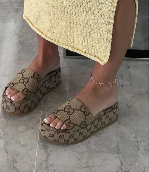 Platform Slide Sandal